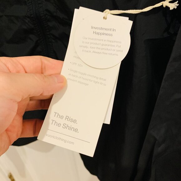New Vuori Black Daybreak Windbreaker Small GOLDMAN SACHS - Picture 7 of 11